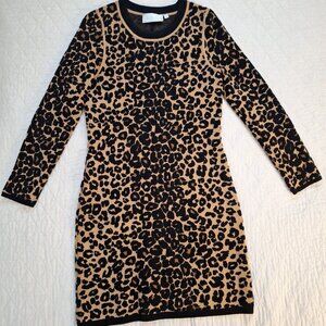 A.L.C Cheetah Sweater Dress